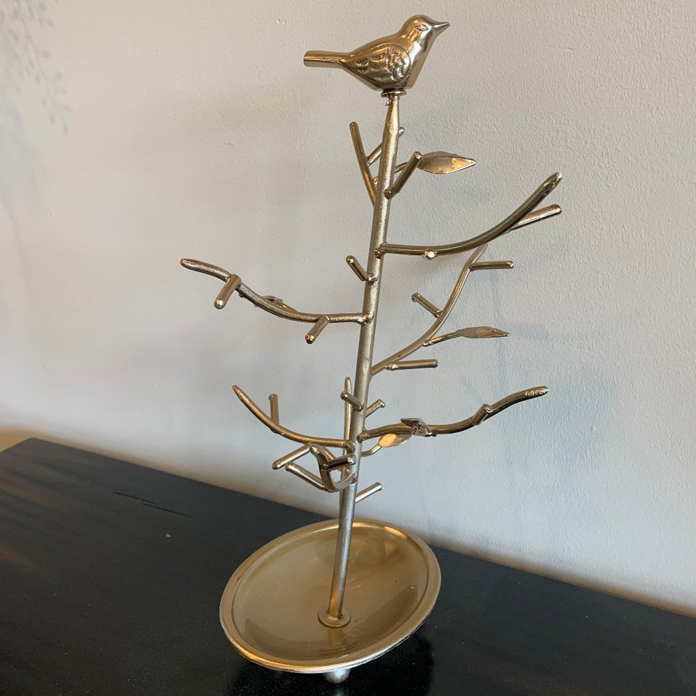 Gold Bird in a Jewelry Tree